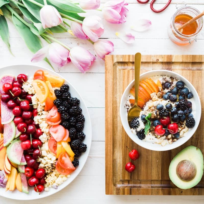 Photo of beautifully
            arranged food